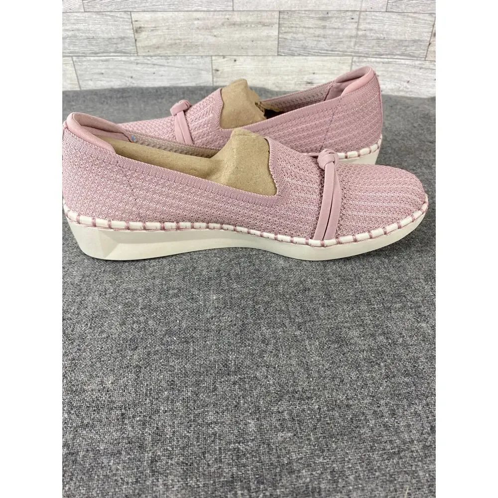SKECHERS Sepulveda KNOT Overlay Slip On Mauve Shoes Women’s 8.5M Casual COMFORT - Picture 11 of 11